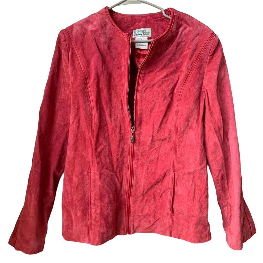 BRADLEY EAGLE Women’s Coral Suede Full Zipper Front Closure Jacket